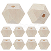 36Pcs Wood Beads WOOD-SP0001-51A-1