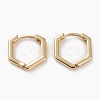 Brass Huggie Hoop Earrings EJEW-C502-10G-1