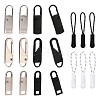 6Pcs Plastic Zipper Puller and 12Pcs Alloy Replacement pull-tab Accessories FIND-SZ0001-17-1