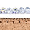 Electroplate Baking Paint Transparent Glass Beads Strands GL-CBA2ED2-05J-5