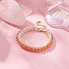 Glass Imitation Pearl & Bicone Beaded Bracelets BJEW-MZ00035-01-4
