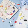 35Pcs 10 Styles Handmade Porcelain Beads PORC-HS0001-13-5