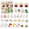 60Pcs 30 Style Alloy Enamel Pendants ENAM-SZ0002-85-1
