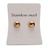 304 Stainless Steel Dangle Stud Earrings EJEW-M040-15-1