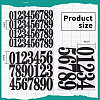 Globleland 12 Sheets 3 Styles PVC Number Adhesive Decorative Stickers DIY-GL0004-59-2