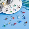 120Pcs 12 Colors Glass Charms PALLOY-GO00011-4