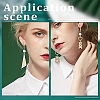 Brass Leverback Earring Findings KK-YW0002-46-6