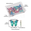 10Pcs 5 Colors Printed Alloy Pendants ENAM-YW0003-19-4