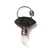 Natural Quartz Crystal & Labradorite Nuggets Big Pendants G-D468-19R-3