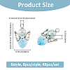 Glass & Alloy Pendant PALLOY-FH00045-2