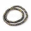 Electroplated Non-magnetic Synthetic Hematite Beads Strands G-P408-Q-2x1-2