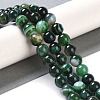 Natural Striped Agate/Banded Agate Beads Strands G-Z060-A01-B27-5