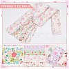 Flower Pattern Cotton Fabrics DIY-WH0588-11A-4