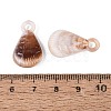 Two Tone Opaque Plastic Pendants KY-N025-49-3