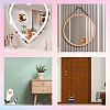 Waterproof Reflective Plastic Mirror Stickers DIY-WH0668-004-6