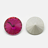 Pointed Back Glass Rhinestone Cabochons RGLA-T086-8mm-09-2