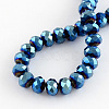 Electroplate Glass Bead Strands EGLA-R080-12mm-M-3