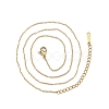 304 Stainless Steel Cable Chains Necklace for Men Women X-NJEW-N050-A03-G12-1