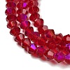 Transparent Electroplate Glass Beads Strands LS-EGLA-A039-T4mm-L27-3