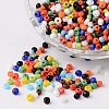 Mixed Color 8/0 Opaque Colours Round Glass Seed Beads X-SEED-A010-3mm-51-1