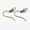 Brass Earring Hooks X-KK-S075-AB-NF-2