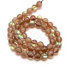 Synthetic Moonstone Beads Strands G-F142-6mm-04-2