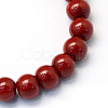 Baking Paint Glass Pearl Round Bead Strands HY-Q003-10mm-35-2