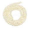Electroplate Glass Beads Strands GLAA-Q105-03-04-2