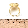 Brass Micro Pave Cubic Zirconia Cuff Open Rings RJEW-D346-01G-01-5