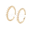 Brass Micro Pave Clear Cubic Zirconia Cuff Rings RJEW-F101-03G-3