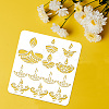 PET Hollow Out Drawing Painting Stencils DIY-WH0391-0662-3