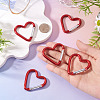 5Pcs Zinc Alloy Spring Gate Rings FIND-TA0009-73I-6