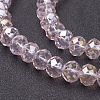 Electroplate Glass Beads Strands GR10MMY-59AB-2
