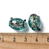 Handmade Foil Lampwork Beads Strands FOIL-Z001-04H-4