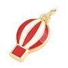 Brass Enamel Pendants KK-H273-18G-2