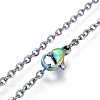 304 Stainless Steel Cable Chain Necklaces MAK-F029-01-A-2