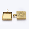 Tibetan Style Pendant Cabochon Settings TIBEP-A123359-AG-FF-2