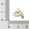 Brass Micro Pave Clear Cubic Zirconia Pendants KK-M275-47G-3