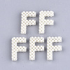 Handmade ABS Plastic Imitation Pearl Woven Beads FIND-T039-18-F-1