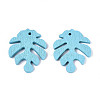Painted Poplar Wood Pendants WOOD-S045-067E-1