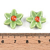 Glazed Porcelain Beads Strands PORC-N008-10D-4