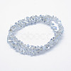Electroplate Glass Beads Strands EGLA-J143-B-PL01-2