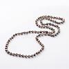 Natural Dalmatian Necklaces NJEW-D264-12-1