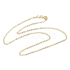 2MM Brass Cable Chain Necklaces NJEW-G183-03G-01-4