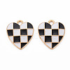 Alloy Enamel Pendants X-ENAM-S121-176D-RS-2