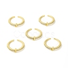 Clear Cubic Zirconia Initial Letter Open Cuff Ring RJEW-H120-09G-5