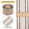 Polyester Stripe Pattern Ribbons OCOR-WH0060-43-2