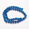Electroplated Non-magnetic Synthetic Hematite Beads Strands G-K259-06F-2