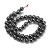 Non-Magnetic Synthetic Hematite Beads Strands G-H1624-8mm-2-2