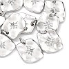 SHEGRACE Brass Micro Pave Clear Cubic Zirconia Pendants XGRQ2C849-404P-1